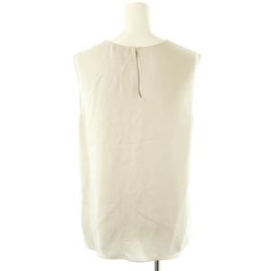 Theory 24AW MODERN GGT STRAIGHT SHELL ノースリーブブラウス シルク S ライトグレー