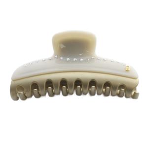 VENDOME L ヘアクリップ ロゴ アイボリー ゴールド色 /SR20