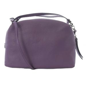 ALIFA M レザー 2WAYバッグ ハンドバッグ ショルダーバッグ 紫 パープル /SR30