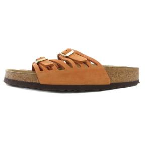 BIRKENSTOCK GRANADA コンフォートサンダル シューズ ダブルストラップ 24cm 茶 ブラウン /AE