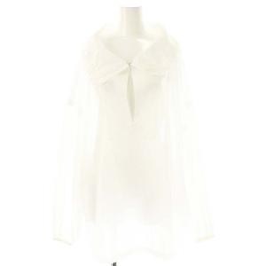 Cotton lawn blouse ブラウス 長袖 F ホワイト /ES OS