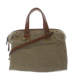 DUFFLE BAG CHAMELEON キャンバス2WAYバッグ ハンドバッグ ショルダーバッグ ベージュ