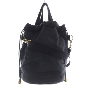 FEILER 25SS ハイジ キルティング 巾着 ショルダーバッグ 黒 ブラック /SR35