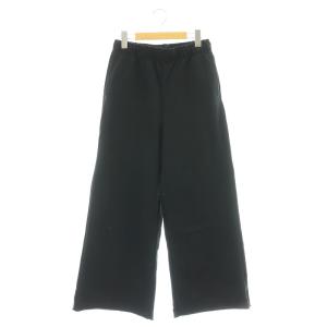 25SS スウェットルーズパンツ イージー ストレート 38 黒 ブラック /AT OS