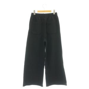 Spick&Span 25SS スウェットルーズパンツ イージー ストレート 38 黒 ブラック /AT OS
