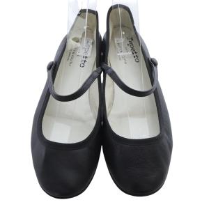 Repetto BEAUTY&YOUTH ストラップバレエシューズ パンプス レザー 40 黒 ブラック /SR24 SH