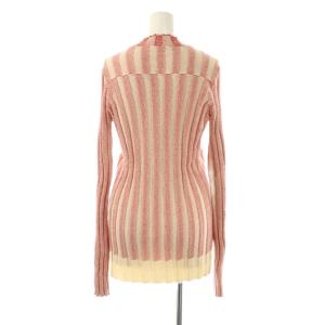 CELINE by Phoebe Philo フィービー期 ハイネックリブニット  M レッド アイボリー