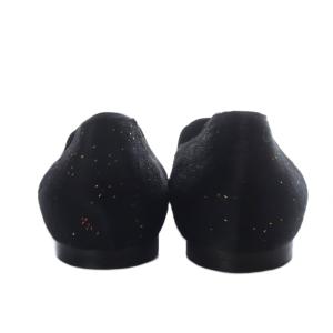 CHANEL オペラシューズ ココマーク ハラコ 39.5 ブラック G29583