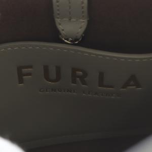FURLA GILDA MINI トートバッグ ショルダーバッグ 2way 斜め掛け レザー グレー /YO3