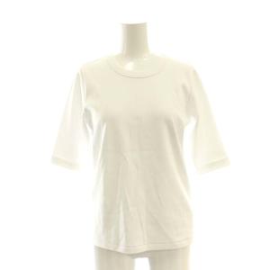 24SS スビンコットン5分袖Tシャツ カットソー 白 ホワイト /SS OS
