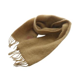 マフラー モヘア&ウール ブラウン