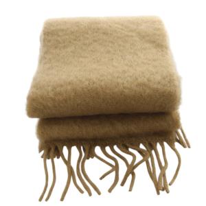 LOEWE マフラー モヘア&ウール ブラウン