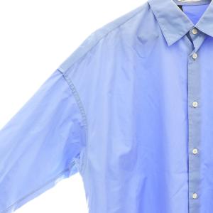 N.HOOLYWOOD Thomas Mason シャツ 長袖 スタンドカラー 38 青 ブルー /AT OS