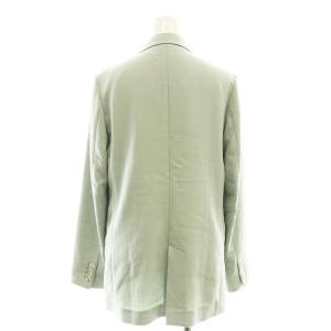 PLST トリアセブレンドオックスダブルジャケット テーパードパンツ セットアップ 上下 スーツ XS XXS 緑