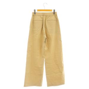 theory luxe 25SS Lush Linen Claude Pant ワイドストレートパンツ ストレッチ 36 ベージュ