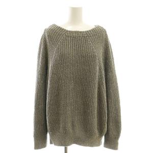 25SS Lily Linen アゼプルオーバー ニット セーター 長袖 グレー /HK OS