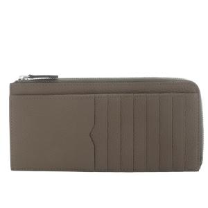 BONAVENTURA ロング L字ジップ ウォレット シュリンクレザー 長財布 グレージュ /YO23