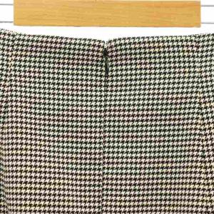 ANAYI 千鳥柄 フロントボタン タイトスカート ミモレ ロング 36 白 ホワイト 黒 ブラック /AT OS