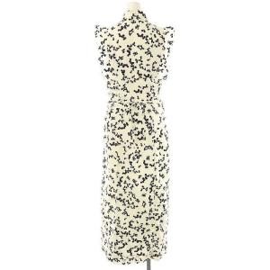 SNIDEL 23AW Sustainaバリエプリントナローワンピース 総柄 0 白 黒 /CX OS