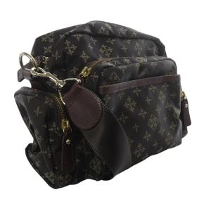 russet ナイロン モノグラム クロスボディ ショルダーバッグ 茶 ブラウン /SR15