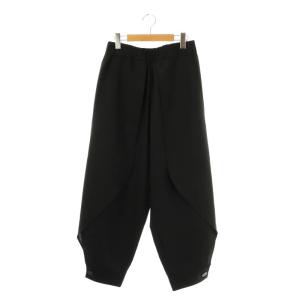 ウールクロップドデザインイージーパンツ 42 ブラック /DO OS