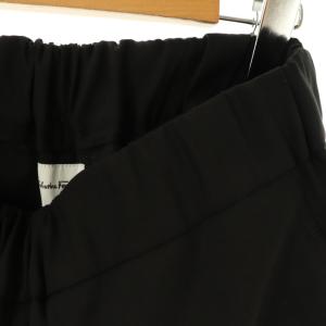 Salvatore Ferragamo ウールクロップドデザインイージーパンツ 42 ブラック /DO OS