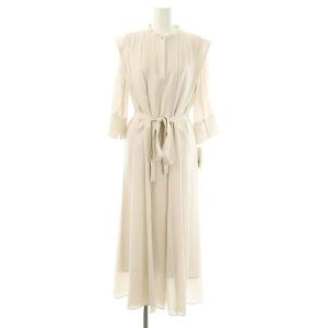 タックジョーゼットフレアワンピース 0 オフホワイト /DO OS