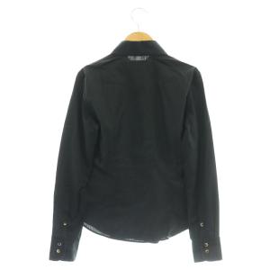 Vivienne Westwood 丸襟オーブロングスリーブシャツ 38 ブラック