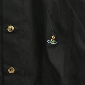 Vivienne Westwood 丸襟オーブロングスリーブシャツ 38 ブラック