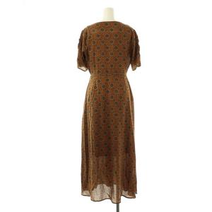 Lily Brown LilyBrown ミュルーズコラボワンピース 半袖 ロング F 茶 /NR OS