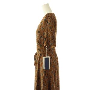 Lily Brown LilyBrown ミュルーズコラボワンピース 半袖 ロング F 茶 /NR OS