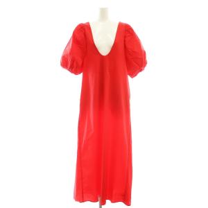 24SS 前後2WAYパフスリーブワンピース 1 レッド /DO OS
