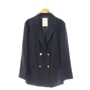ダブルブレスト テーラードジャケット 38 紺 /MI OS