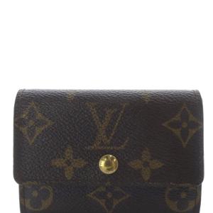 LOUIS VUITTON モノグラム ポルト モネ・プラ コインケース 小銭入れ 財布 茶 ブラウン M61930 /SR44 OH
