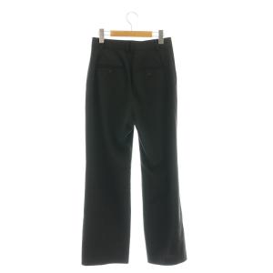 IENA 24AW ウーステッドトロ セミフレアパンツ ワイドパンツ 38 ブラック /ES OS