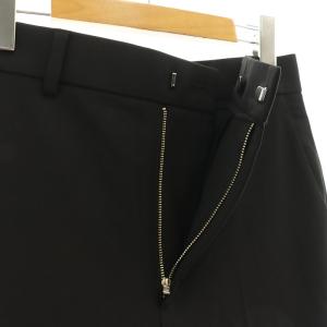 IENA 24AW ウーステッドトロ セミフレアパンツ ワイドパンツ 38 ブラック /ES OS