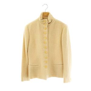 カシミヤ混ヘリンボーンショーツコート アウター 6 ライトベージュ /DO OS