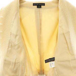RALPH LAUREN カシミヤ混ヘリンボーンショーツコート アウター 6 ライトベージュ /DO OS