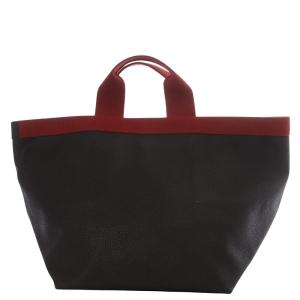 Hervé Chapelier 725GP リュクス舟型トートL コーテッドキャンバス モカ×パプリカ