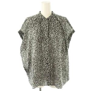 23SS 80ローンタックボリュームシャツ 黒 ブラック /SS OS