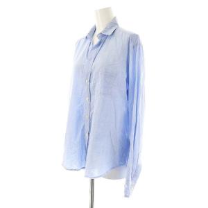 Frank&Eileen フランクアンドアイリーン コットンスキッパーシャツ 長袖 S ライトブルー /HK OS SH