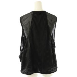 Spick&Span 24SS メッシュフィッシングベスト F 黒 /MI OS SH