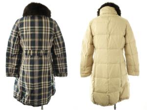 M'S GRACY チェックダウンコート リバーシブル 38 マルチカラー /DO OS