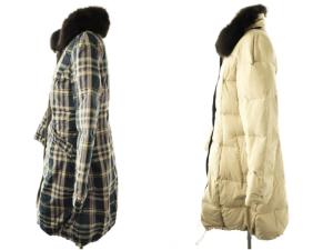 M'S GRACY チェックダウンコート リバーシブル 38 マルチカラー /DO OS