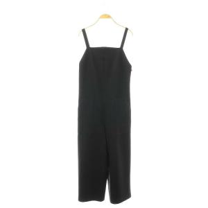 サロペット オールインワン ワイド 36 黒 ブラック /AT OS