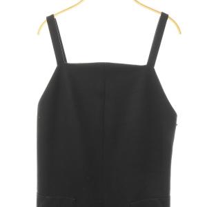 ebure サロペット オールインワン ワイド 36 黒 ブラック /AT OS