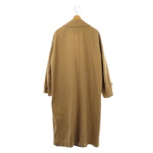 ebure コットン ロングコート チェスター 薄手 36 茶 ブラウン /AT OS