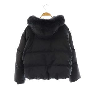 Noela ショートダウンコート フォックスファー 紺 /MI OS