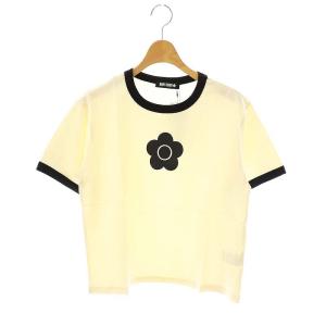 デイジーリンガー Tシャツ カットソー 半袖 M アイボリー ブラック /DF OS