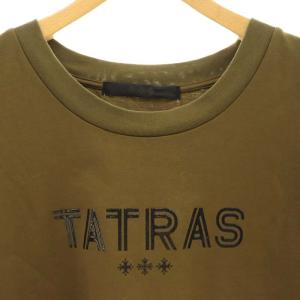 TATRAS GIUDITTA ロゴプリントショートスリーブTシャツ カットソー 3 カーキ ブラック /DO OS